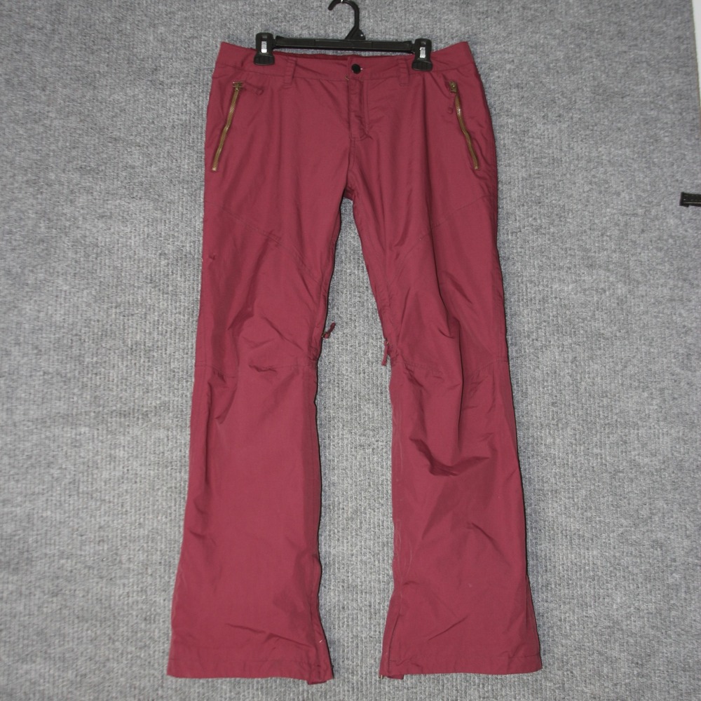 Burton Dryride Snowboard Pants Womens M Burgundy Ski Winter‎ Outdoor Thermolite